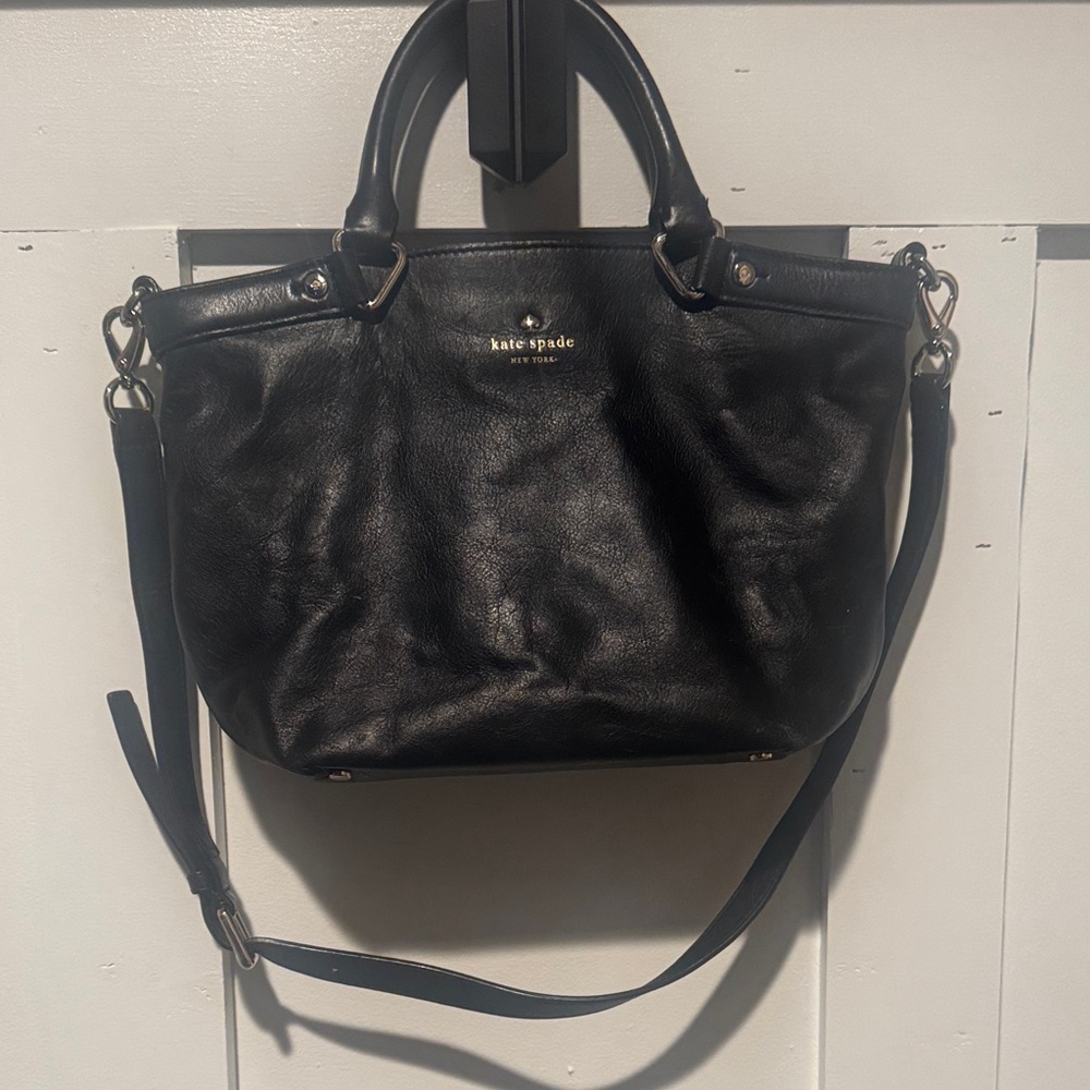 Kate Spade Black Leather Satchel
